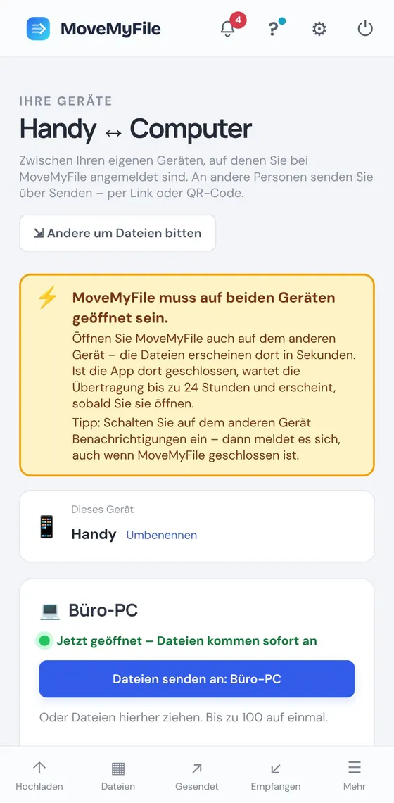 Vom Handy zum Computer