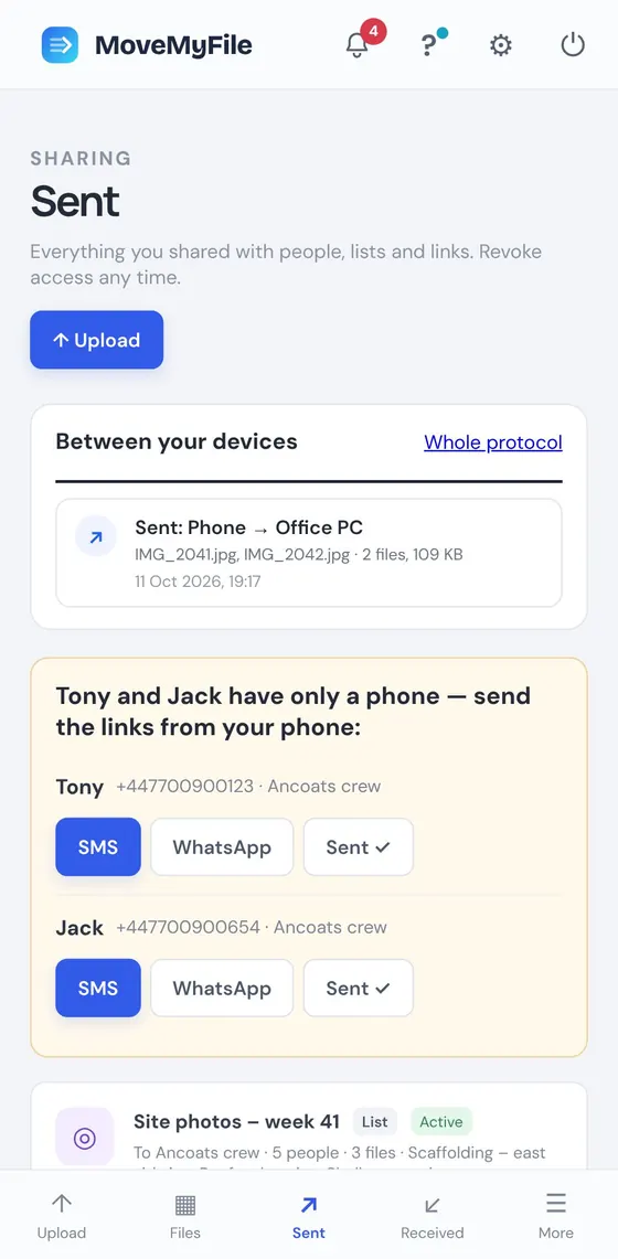 Text messages come from your phone
