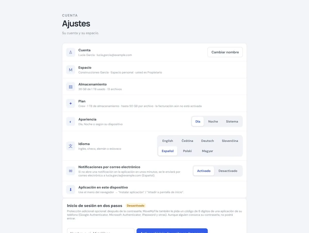 Ajustes