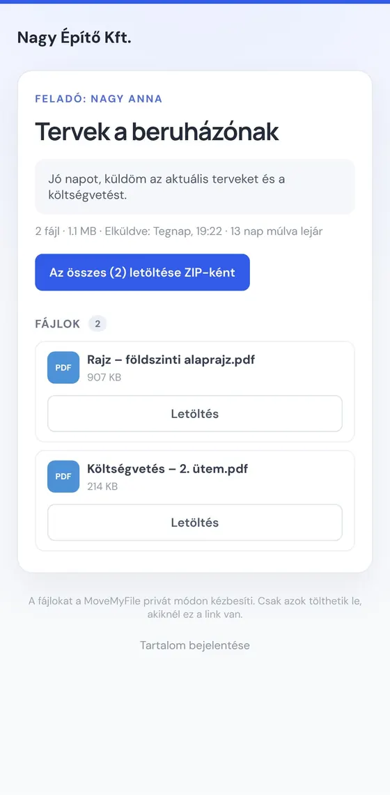 Így látja a címzett