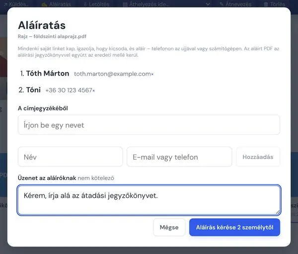 Írasson alá egy PDF-et