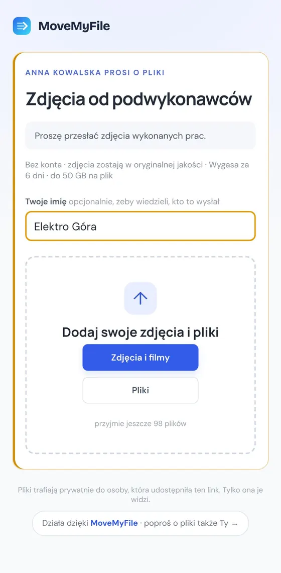Oni przesyłają z telefonu